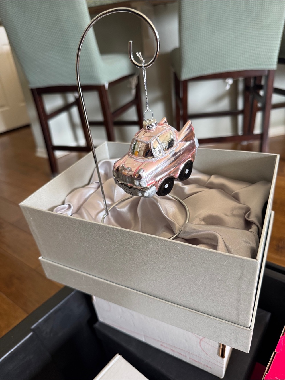 Mary Kay Pink and Black Cadillac Holiday Ornament